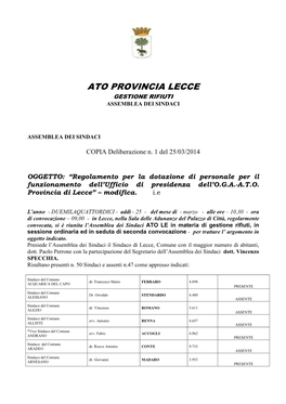 Ato Provincia Lecce