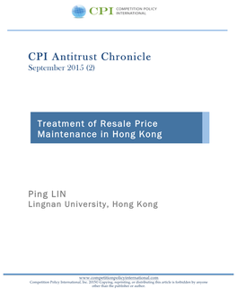 CPI Antitrust Chronicle September 2015 (2)