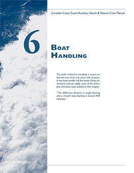 Boat Handling