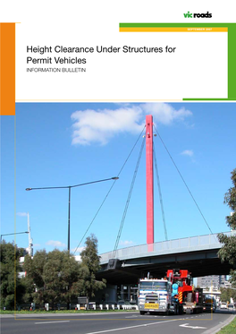 Height Clearance Under Structures for Permit Vehicles