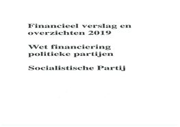 Financieel Verslag En Overzichten 2019 Wet