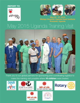 2015 May Uganda Training Visit