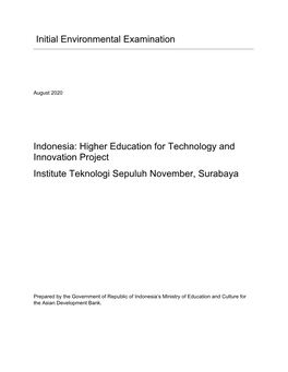 Higher Education for Technology and Innovation Project: Institute