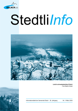 Stedtliinfo 2020, Ausgabe 1