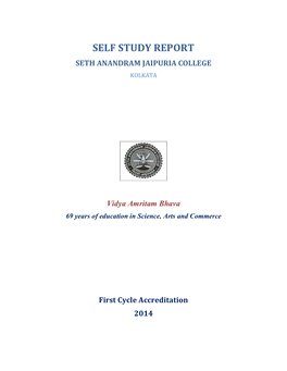 Self Study Report Seth Anandram Jaipuria College Kolkata