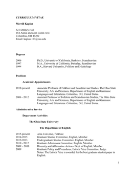 Merrill Kaplan's CV.Pdf