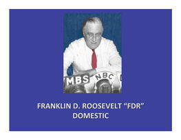 Response to the Dust Bowl • to Prevent Similar Disasters in the Future, the Department of Agriculture Started Extensive Programs in Soil‐Erosion Control