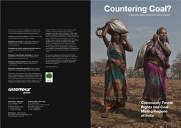 Countering Coal? a Discussion Paper by Kalpavriksh and Greenpeace