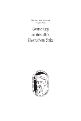 Commentary on Aristotle's Nicomachean Ethics