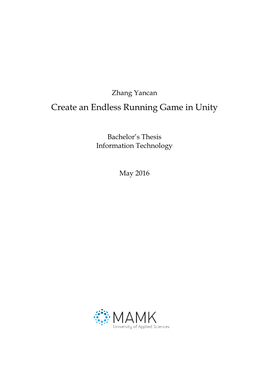 Create an Endless Running Game in Unity