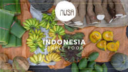 Indonesian Staple Food in Nusa Gastronomy