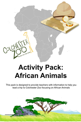 Activity Pack: African Animals