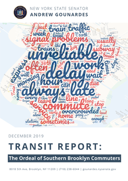 TRANSIT REPORT: the Ordeal of Southern Brooklyn Commuters