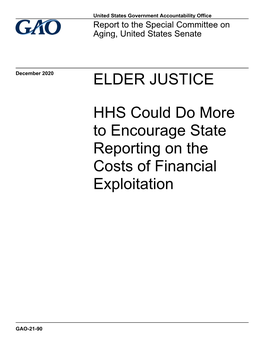 Elder Financial Exploitation