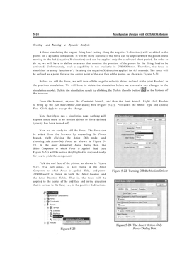 Creating and Running a Dynamic Analysis a Force Simulating The