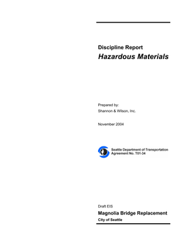 Discipline Report Hazardous Materials