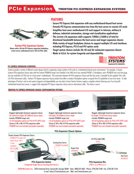 Pcie Expansion TRENTON PCI EXPRESS EXPANSION SYSTEMS