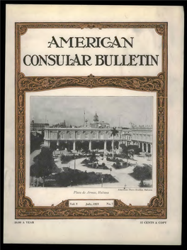 The Foreign Service Journal, July 1923 (American Consular Bulletin)