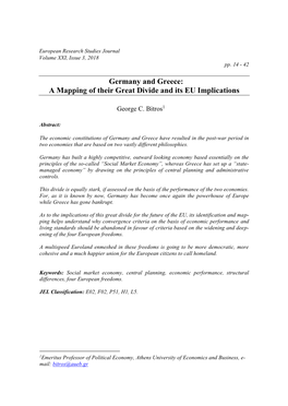 A Mapping of Their Great Divide and Its EU Implications