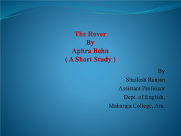 The Rover by Aphra Behn