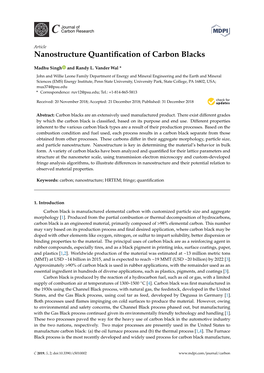 Nanostructure Quantification of Carbon Blacks