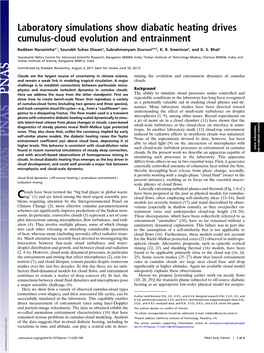 Laboratory Simulations Show Diabatic Heating Drives Cumulus-Cloud Evolution and Entrainment