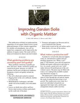 Improving Garden Soils with Organic Matter, EC 1561