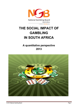 The Social Impact of Gambling in South Africa