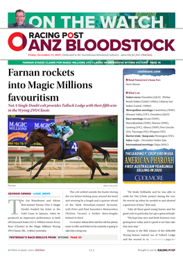 Farnan Rockets Into Magic Millions Favouritism | 2 | Friday, December 13, 2019