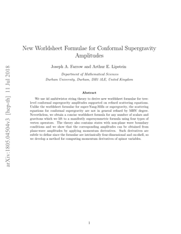 New Worldsheet Formulae for Conformal Supergravity Amplitudes