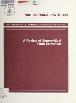 A Review of Supercritical Fluid Extraction