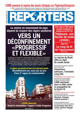 L'oms Annonce La Reprise Des Essais Cliniques Sur L'hydroxychloroquine