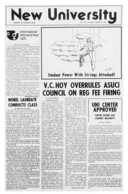 V.Choy Overrules Asuci Council on Reg Fee Firing