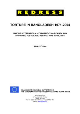 Torture in Bangladesh 1971-2004