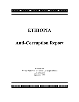 ETHIOPIA Anti-Corruption Report