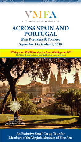 ACROSS SPAIN and PORTUGAL with Paradores & Pousadas September 15-October 1, 2019