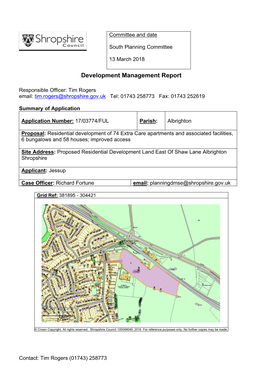 Proposed Residential Development Land East of Shaw Lane, Albrighton