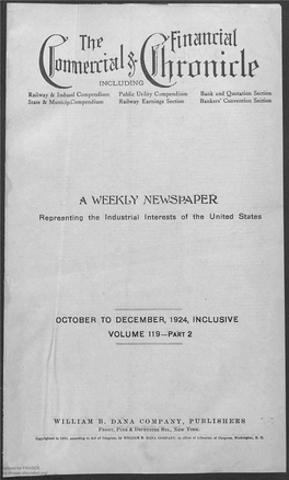 October to December, 1924, Inclusive : Index To