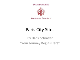 Our Paris PDF Slide Show