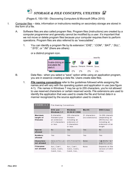 Computer Files & Data Storage