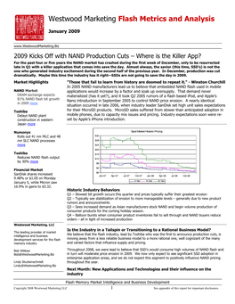 Westwood Marketing Flash Metrics and Analysis