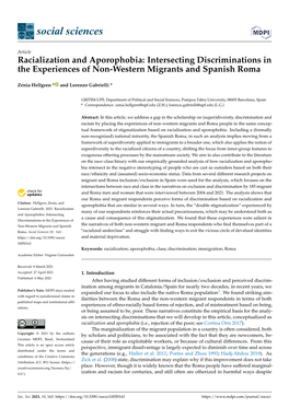 Racialization and Aporophobia: Intersecting Discriminations in the Experiences of Non-Western Migrants and Spanish Roma