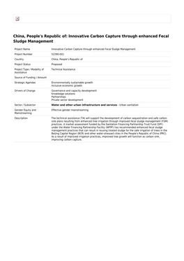 Innovative Carbon Capture Through Enhanced Fecal Sludge Management