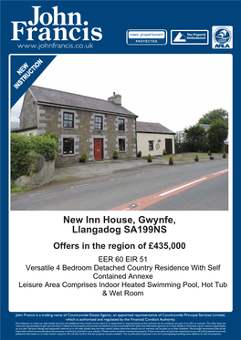 New Inn House, Gwynfe, Llangadog SA199NS