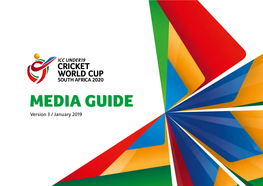 ICC U19 Cricket World Cup 2020