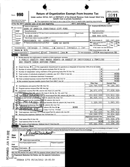 Return of Organization Exempt from Income Tax