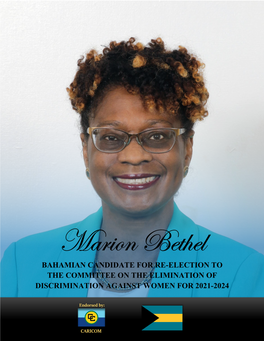 Bahamas Candidature of Marion Bethel for Re-Election to The