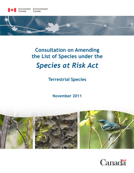 Species at Risk Act