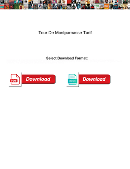 Tour De Montparnasse Tarif Ramdisk