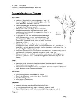 Osgood-Schlatter Disease